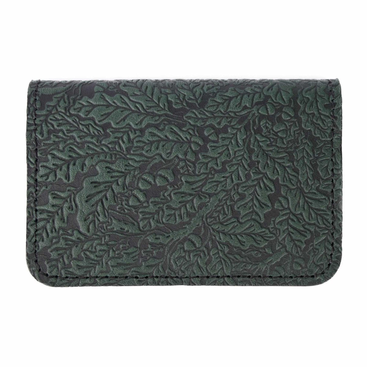 Oak Card Holder Leaves Mini Wallet, Green