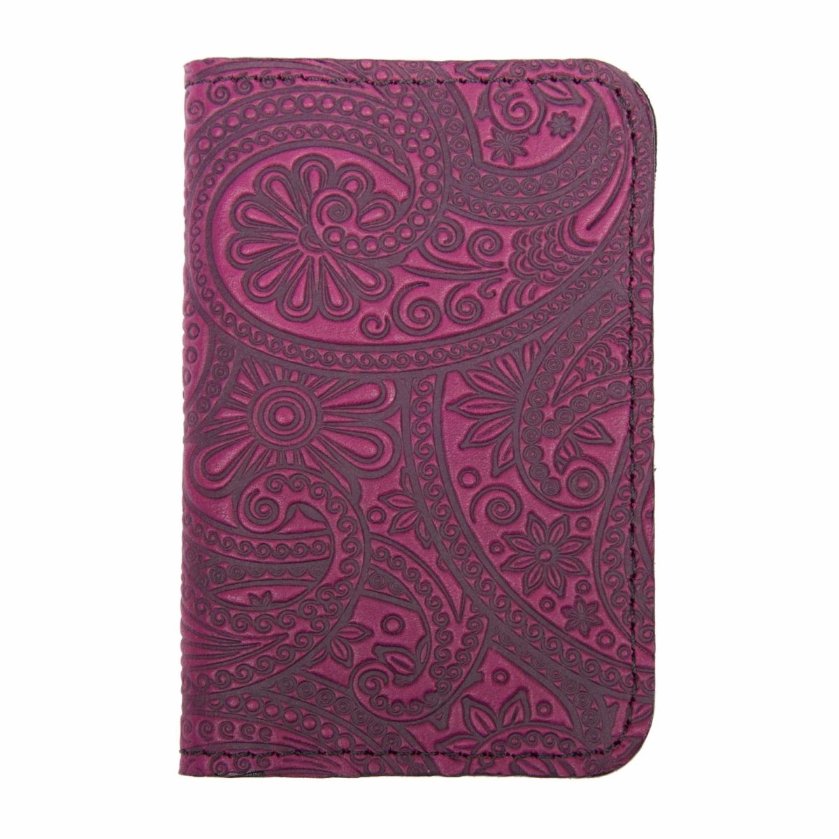 Paisley Card Holder Mini Wallet, Orchid