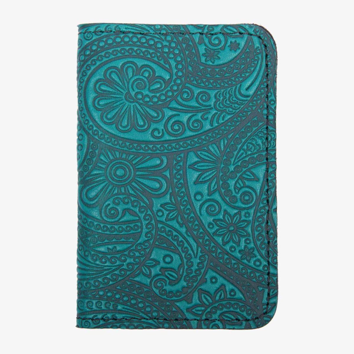 Paisley Card Holder Mini Wallet, Orchid