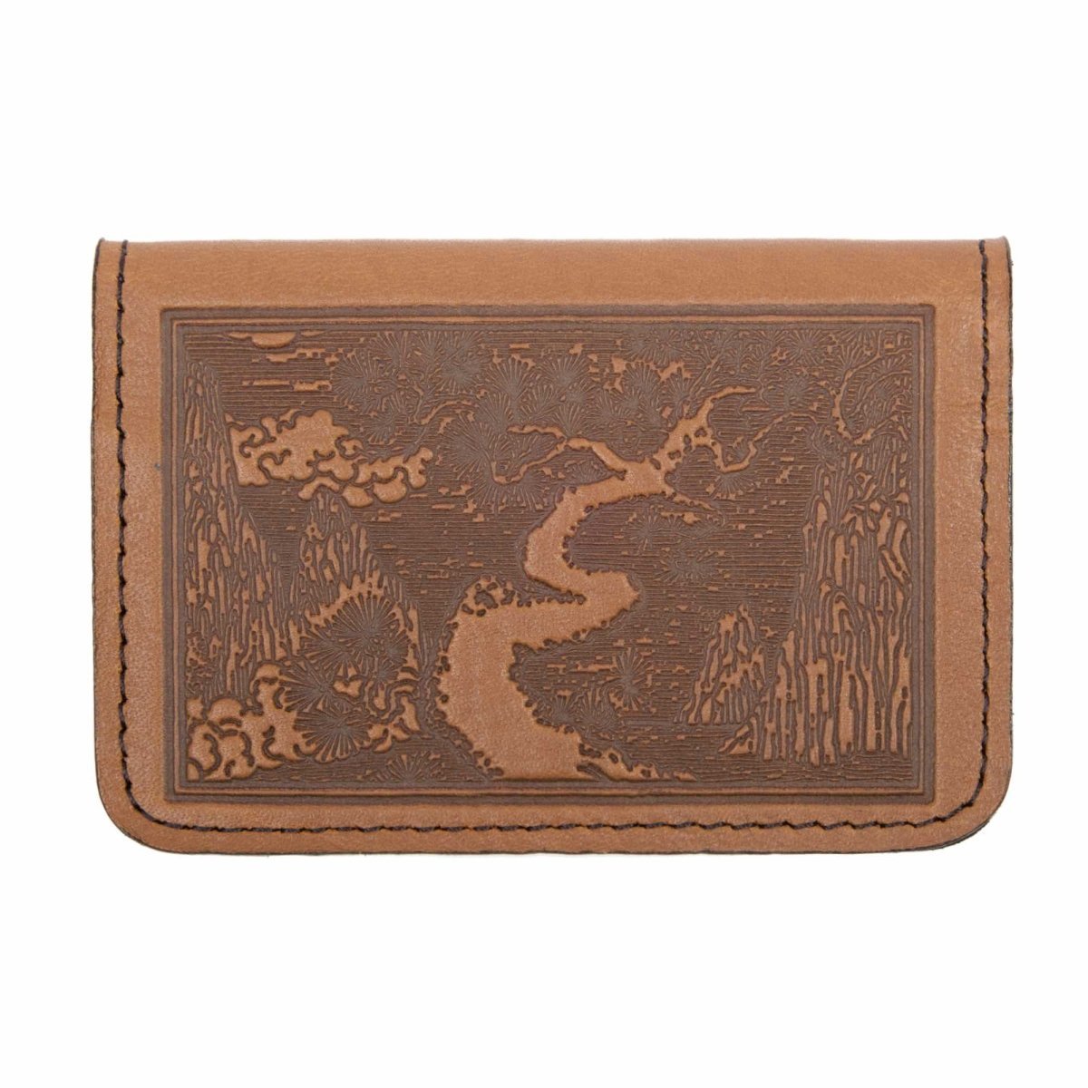 River Garden Card Holder Mini Wallet, Saddle