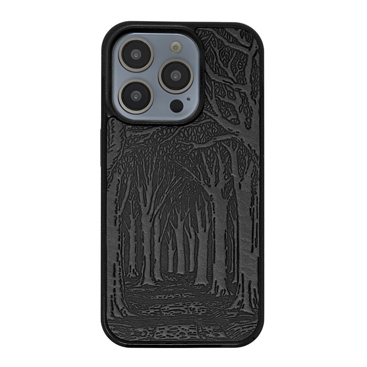 Oberon Design iPhone Case, Avenue of Trees in Black