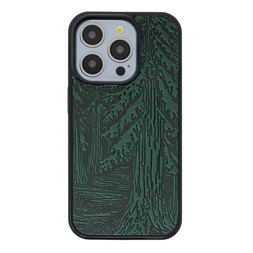 Oberon Design Genuine Leather iPhone Case Hand Crafted Forest