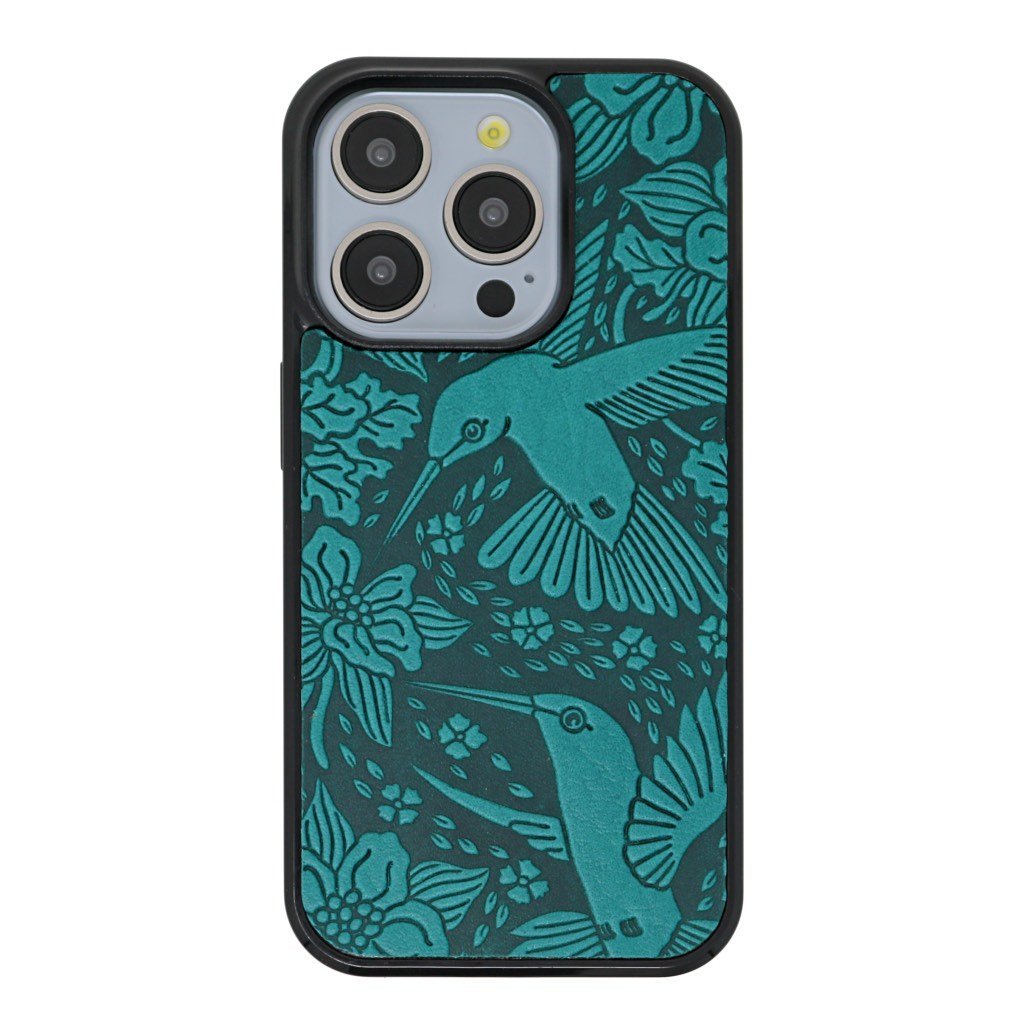 Oberon Design iPhone Case, Hummingbirds in Teal