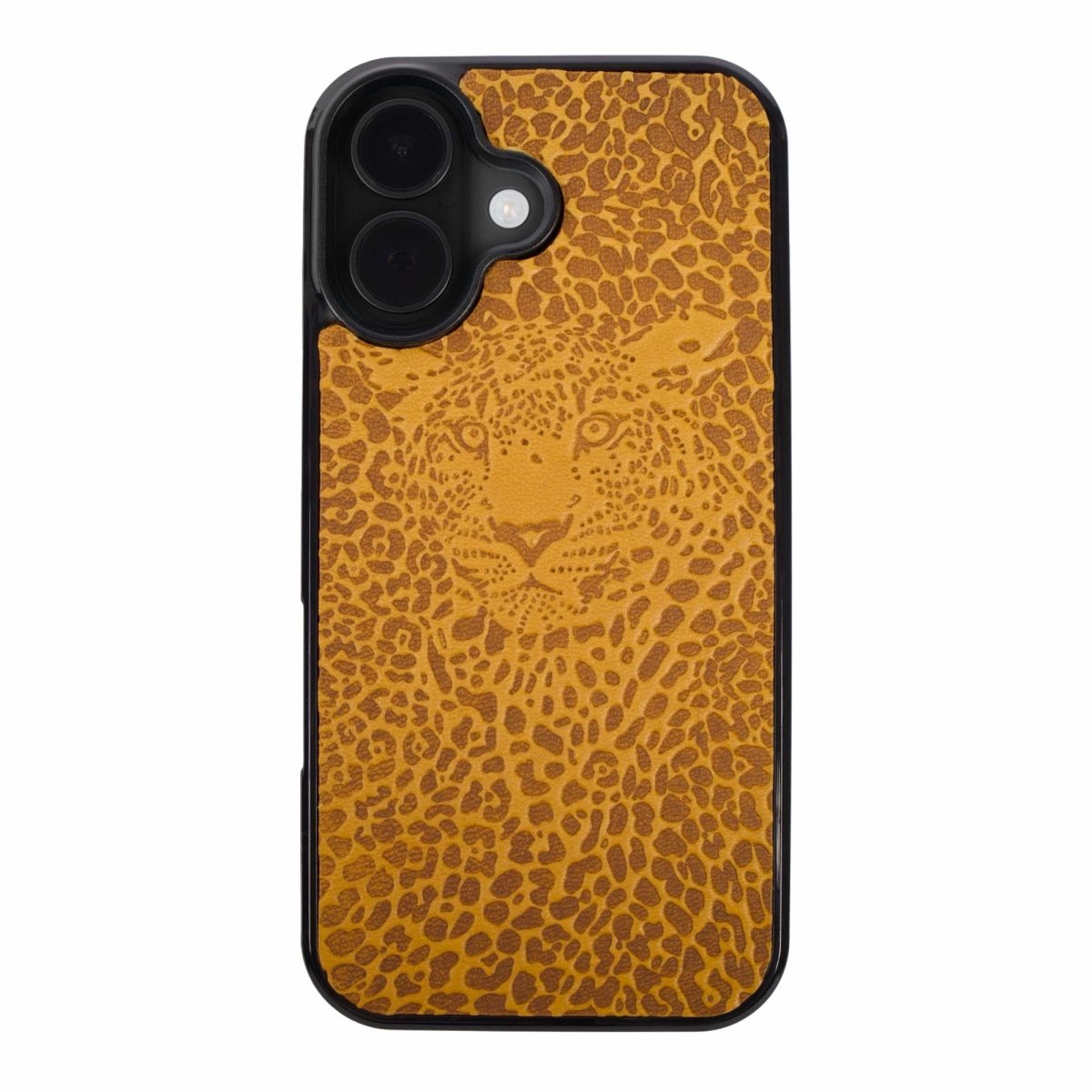 leather iPhone Case, Leopard in Marigold