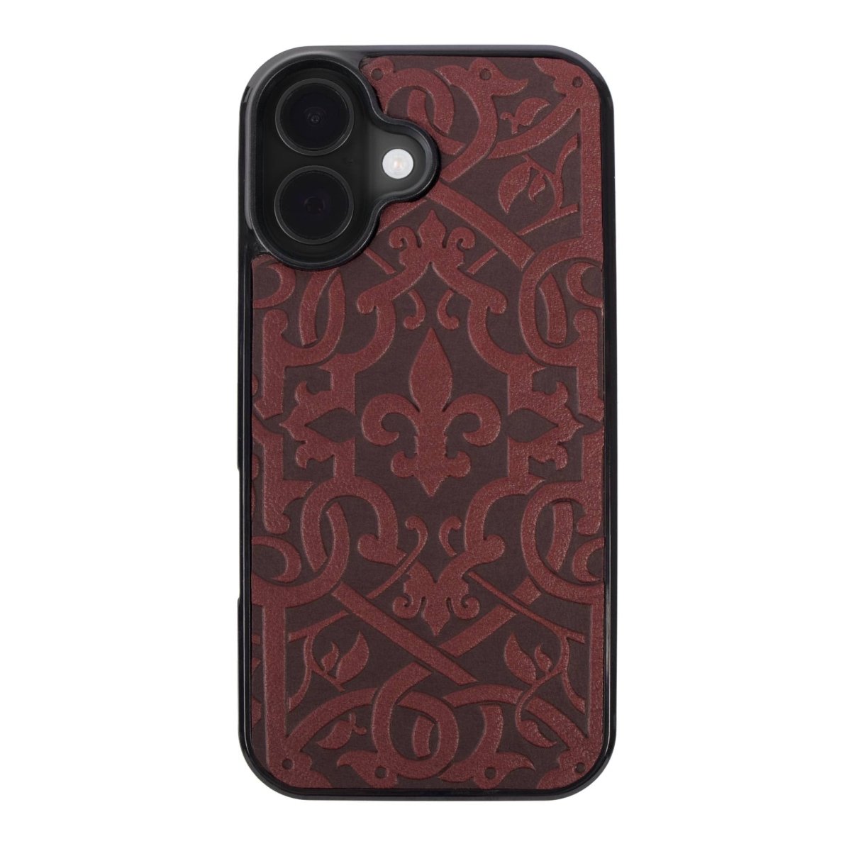 Oberon Design Genuine Leather iPhone Case, Hand-Crafted, Medici in Wine