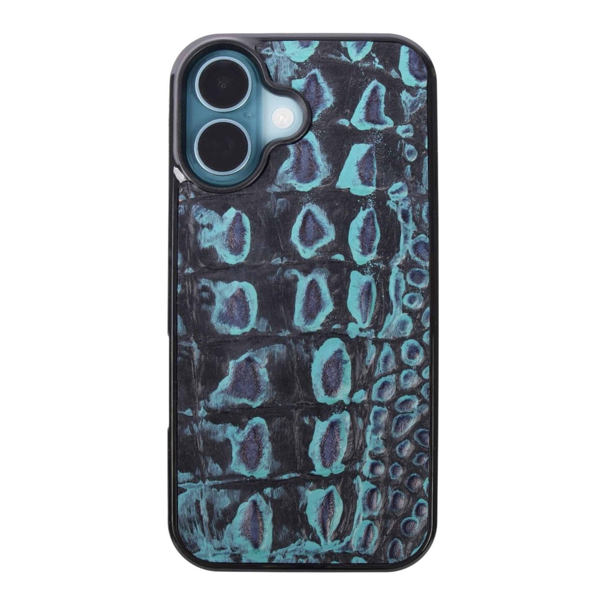 iPhone Case in Teal Alligator by Oberon Design