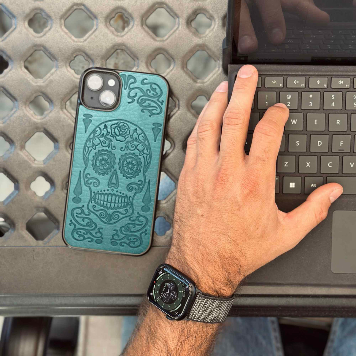 HAPPY EXTRA, iPhone Case, Sugar Skull