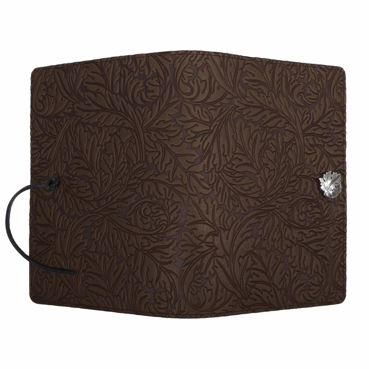 Leather Refillable Journal Notebook, Acanthus Leaf