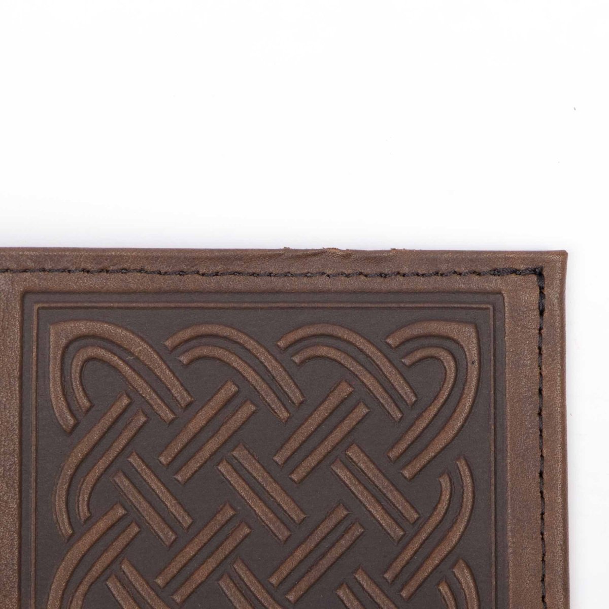 SECOND, Celtic Braid Bi-Fold Wallet in Chocolate