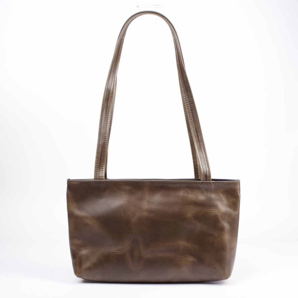 SECOND, Streamline Handbag, Napa Excel Leather in Lead