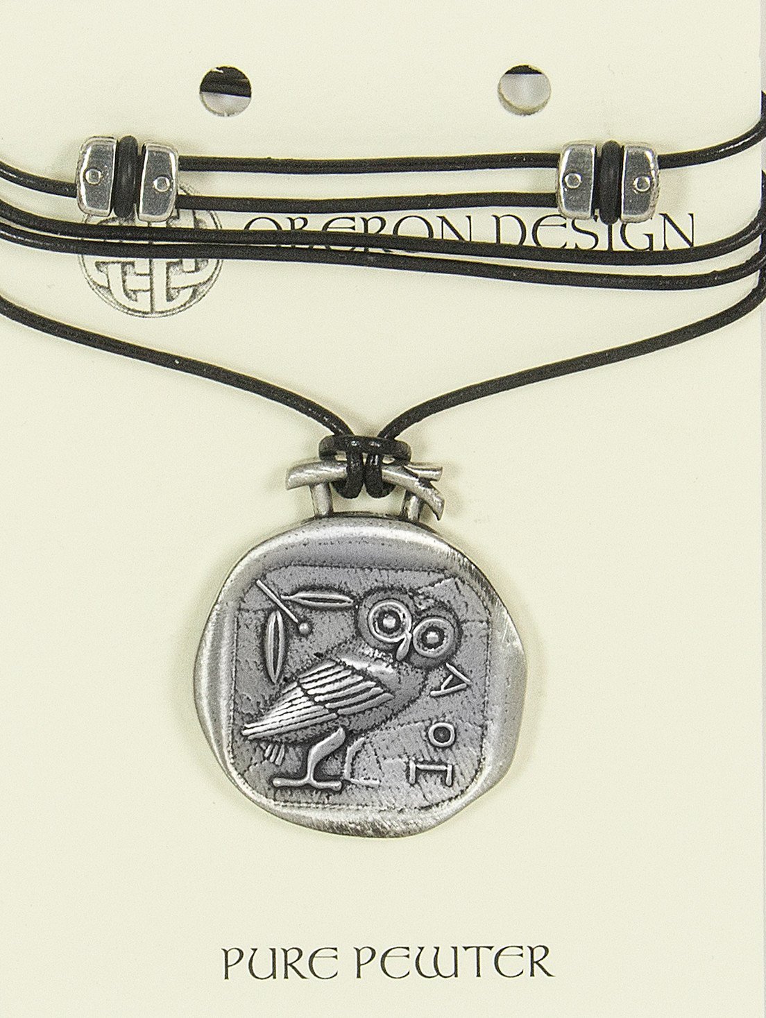 Estate Greek 18K Gold Athena's Owl Pendant - Ruby Lane