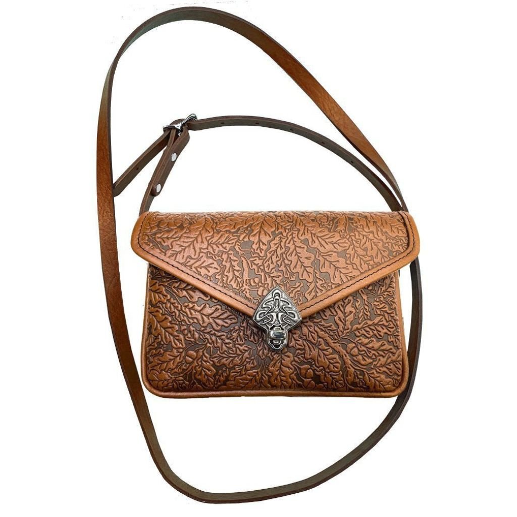 Myra Boho Chic Style Leather & Hairon Bag - SKU: S-4403 – Blue Oak Trading  Co