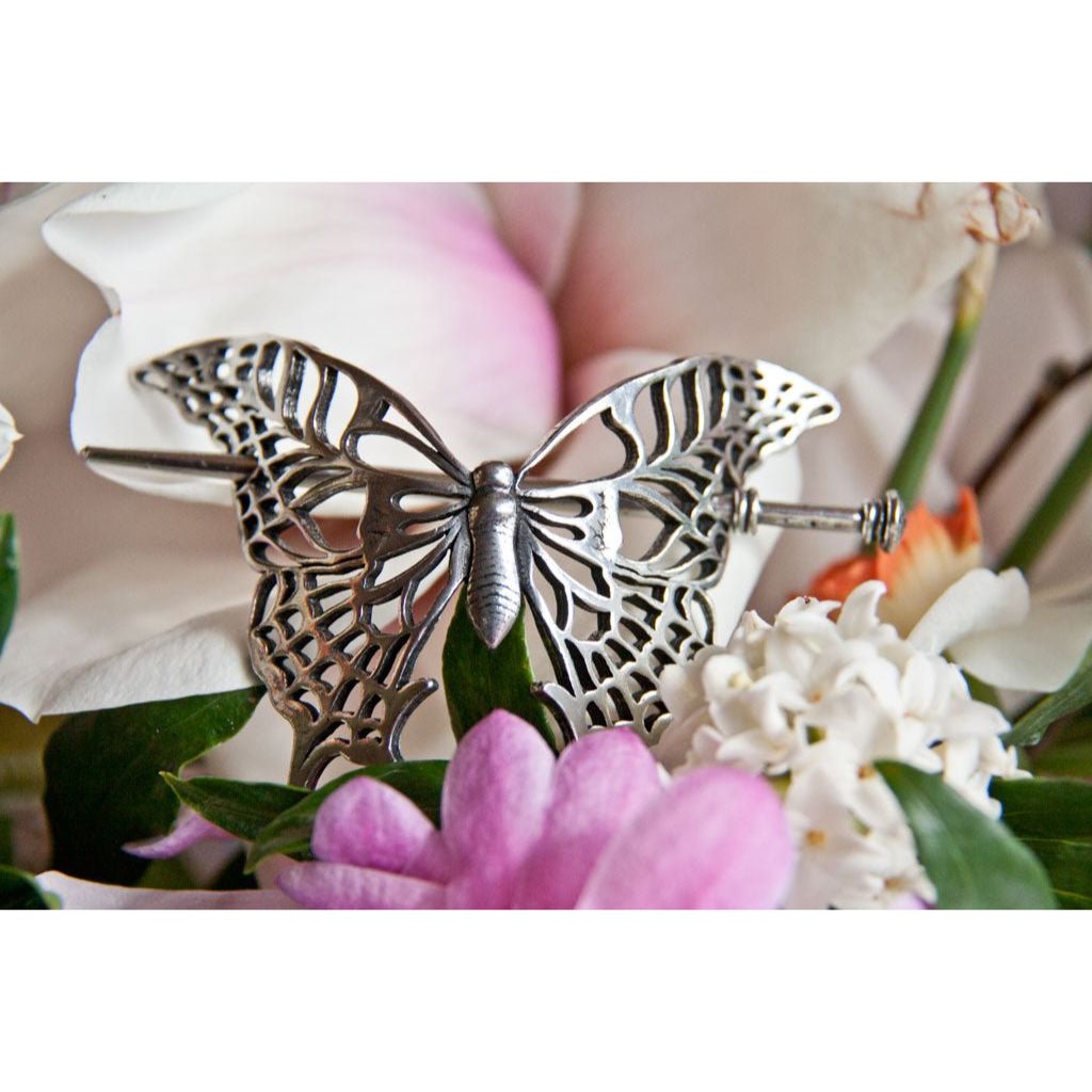 Silver butterfly flowershop