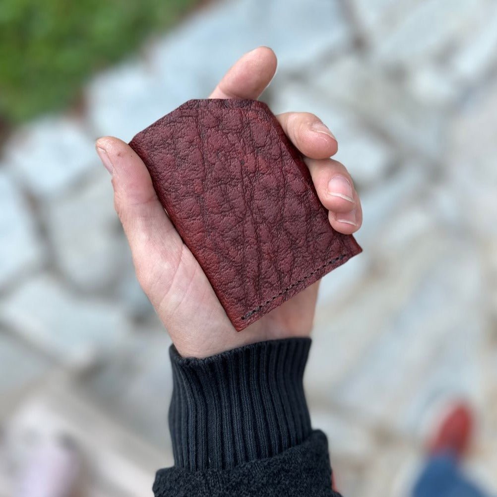 Authentic Elephant Skin Bi-Fold Wallet