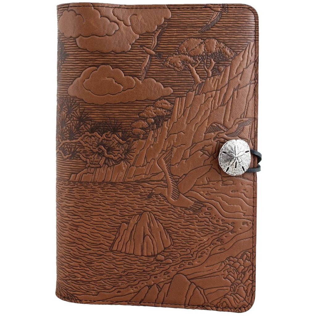 Oberon Design Tooled Leather Book Journal Cover 9x6