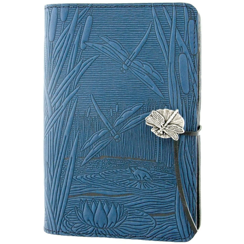 Oberon Design Leather Refillable Journal Cover, Tree of Life Small / Saddle