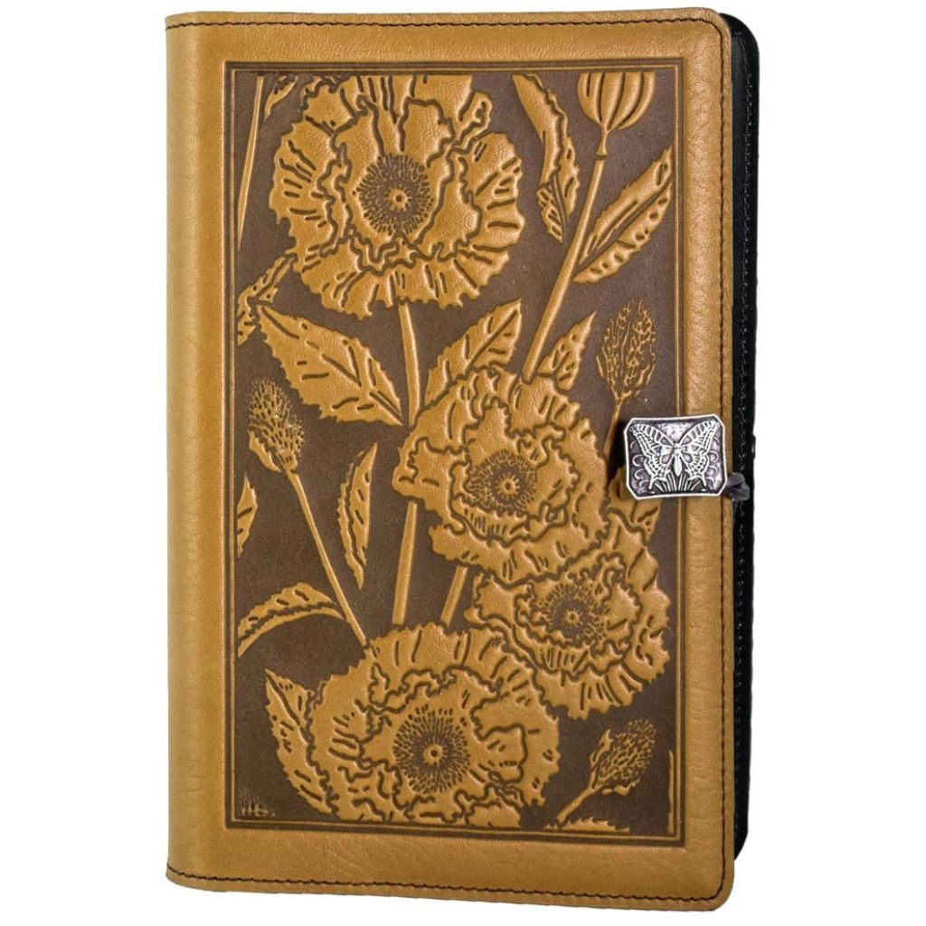Leather Refillable Journal, Cat in Window