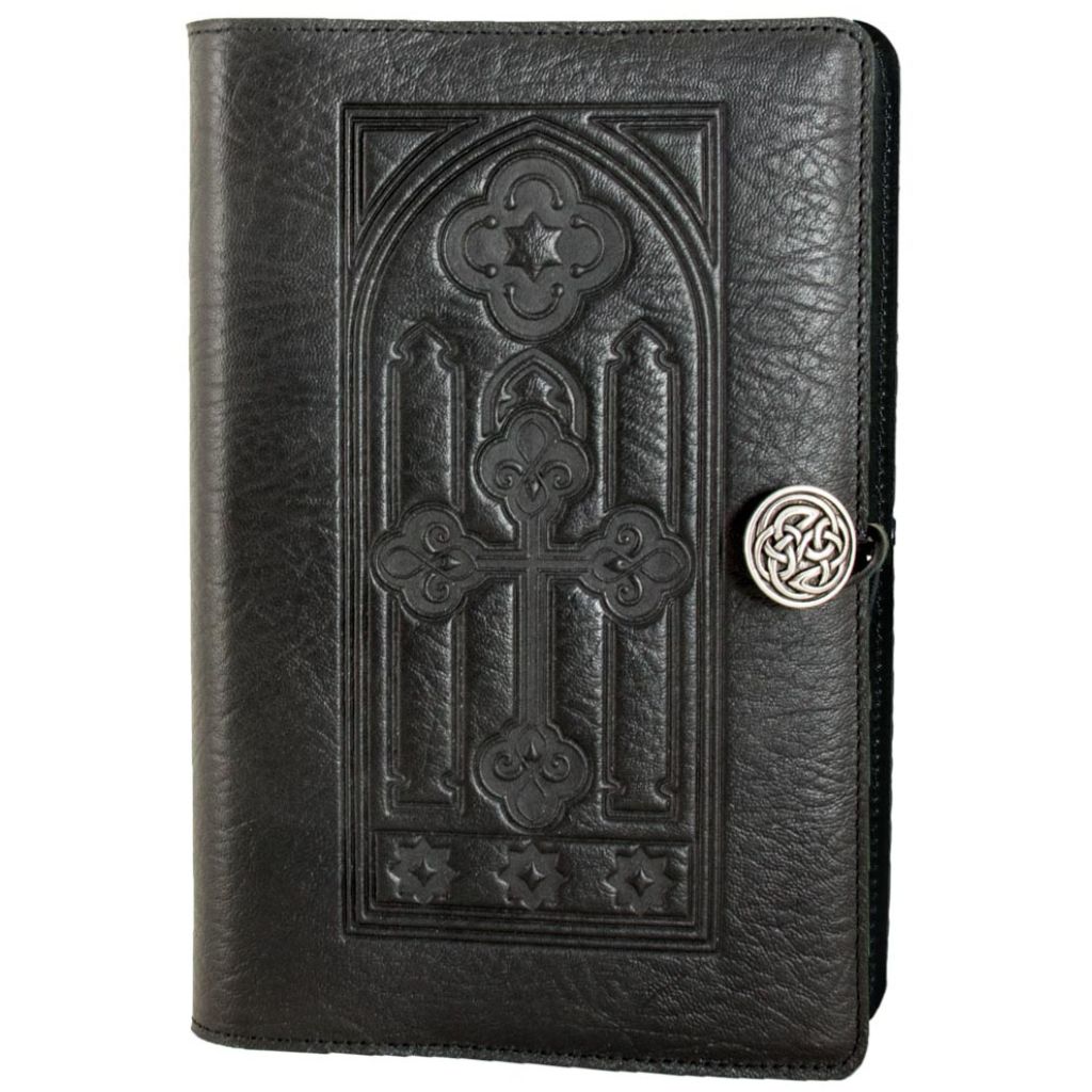 Custom Refillable Black Leather Sketchbook