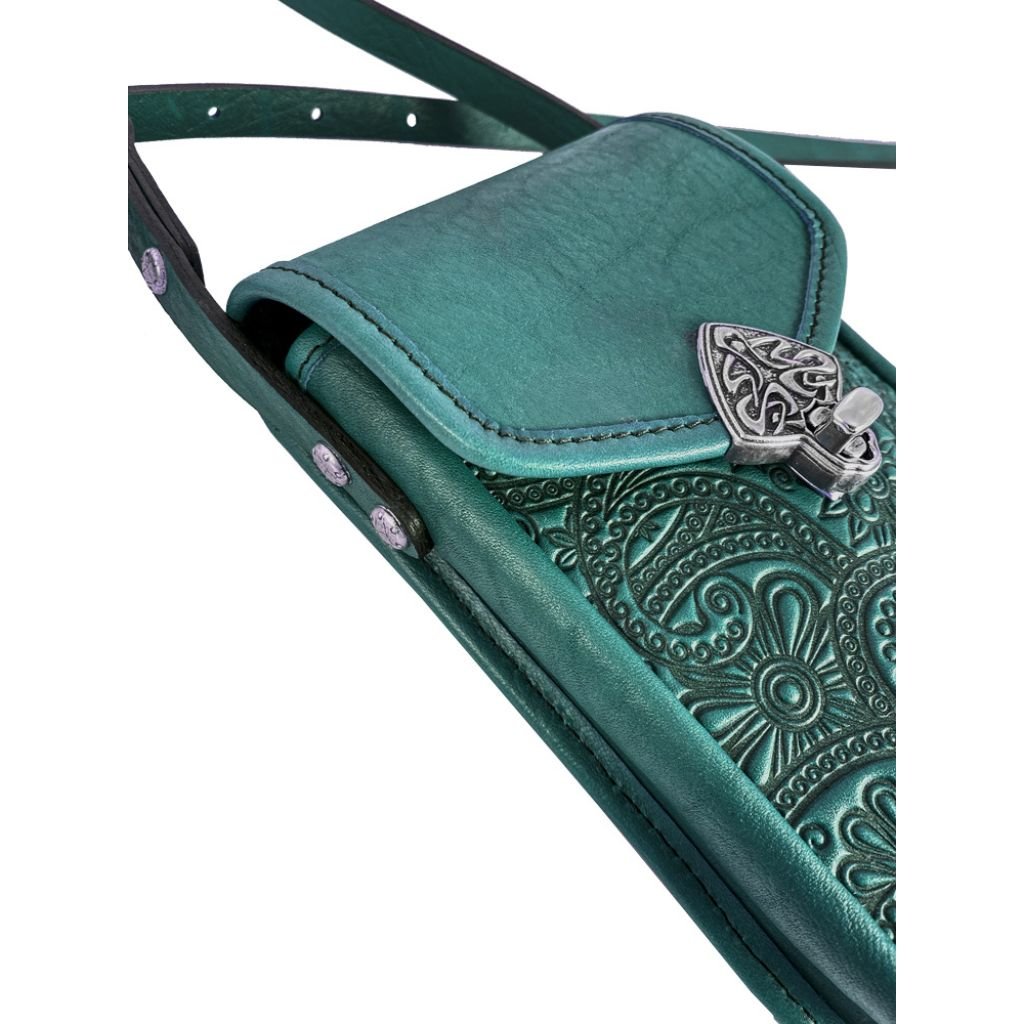 ORA DELPHINE Delilah Satchel Purse Leather Green Color Handbag