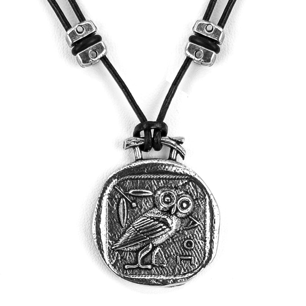 Oberon Design Britannia Metal Necklace Athenas Owl 1024 892955