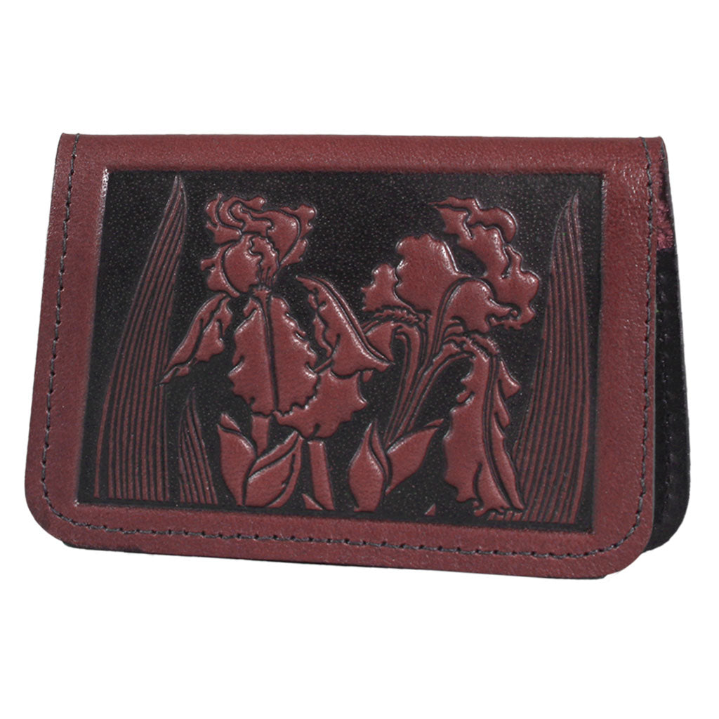 Handmade Leather Business Card Holder in Red by ABURY