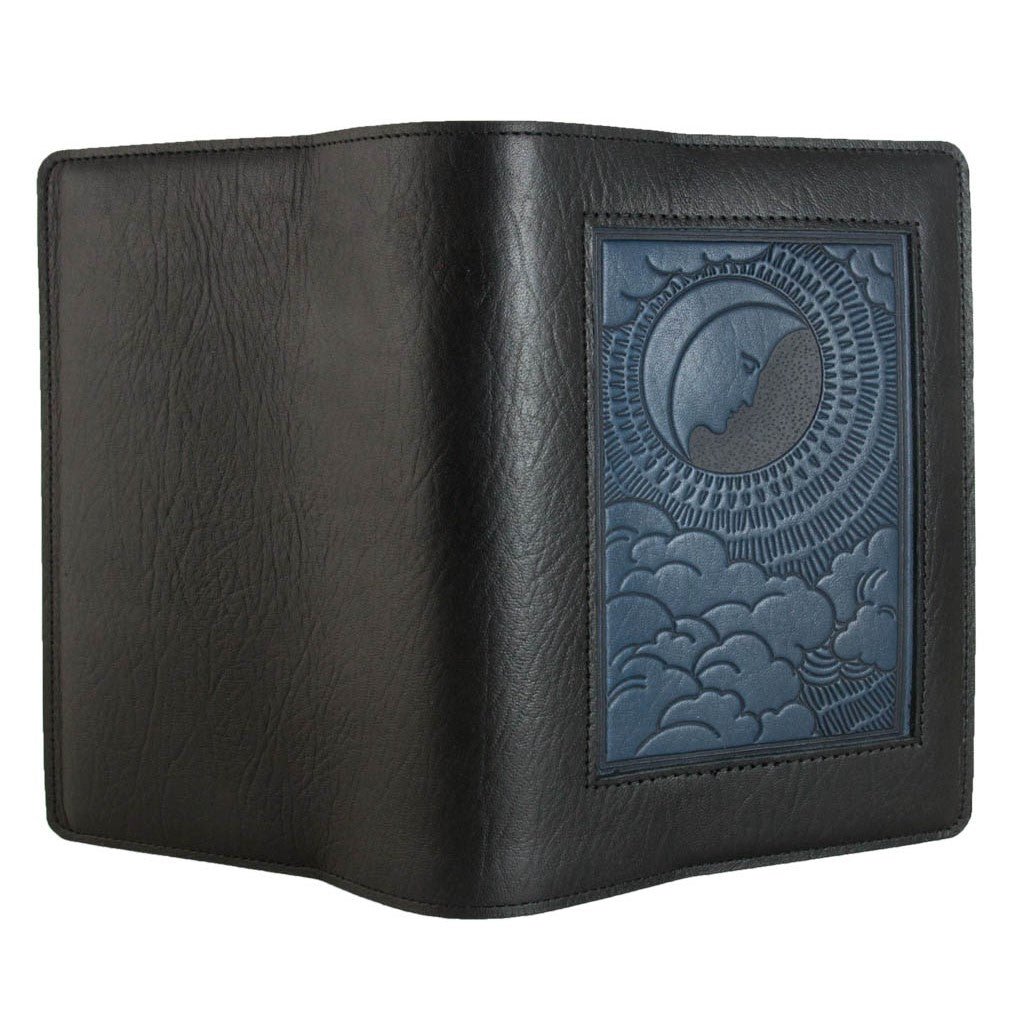 Oberon Design Leather Refillable Icon Journal Cover, Moon