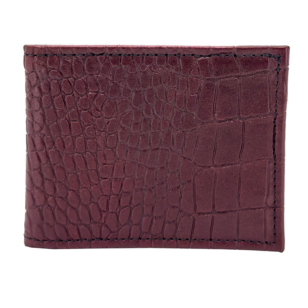 Matte Black Alligator Wallet : r/Leathercraft