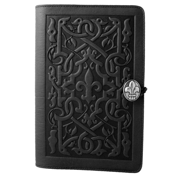 Oberon Design Refillable Large Leather Notebook Cover, The Medici