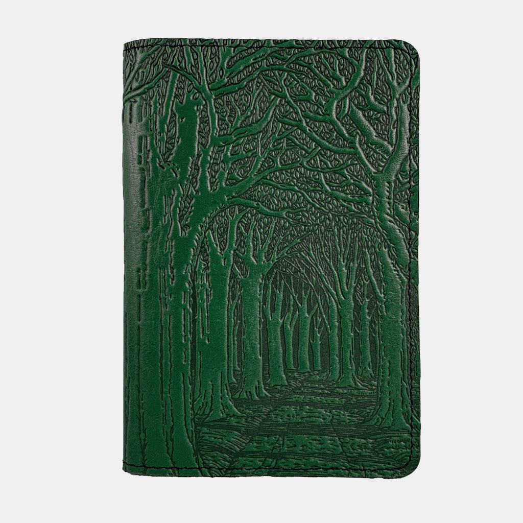 Oberon Design Large Refillable Leather Notebook Cover, Celtic Weave