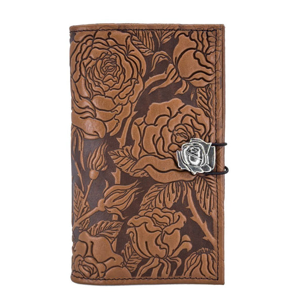 Oberon Design Premium Leather Women's Wallet, Wild Rose