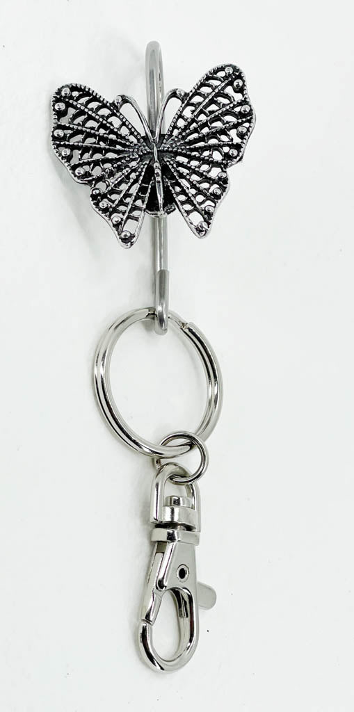 Rare Purse Hook Clip Vintage Silver Key Finder Key Ring Keychain  Silverplate Silverware Antique Edward Holmes - Etsy