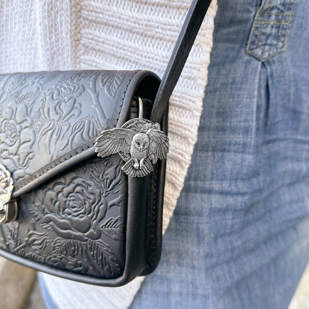 Vintage Tomodachi Brown Suade Leather Purse Shoulder Hand Bag, Flower design  | eBay